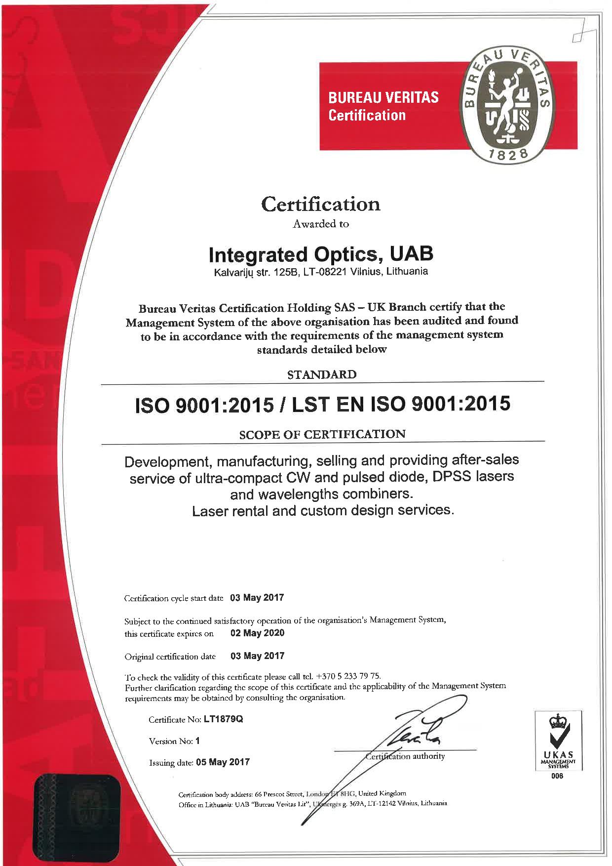 iso 9001 certification